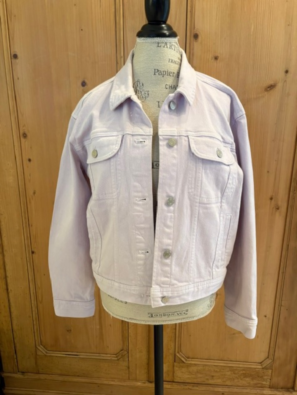 J. Crew Light Lavender Women's Denim Jacket - Casual Boxy Jacket